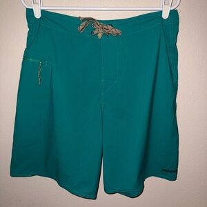 Patagonia Men's‎ Teal Board Shorts Swim Trunks size 33